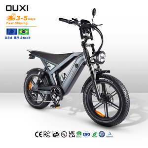 Bicicleta Eléctrica GT20 250w Fatbike V20 Pro BR Dropshipping, Almacén en la UE, Neumático Grueso 20x4.0, E-bike OUXI - Product Image 1