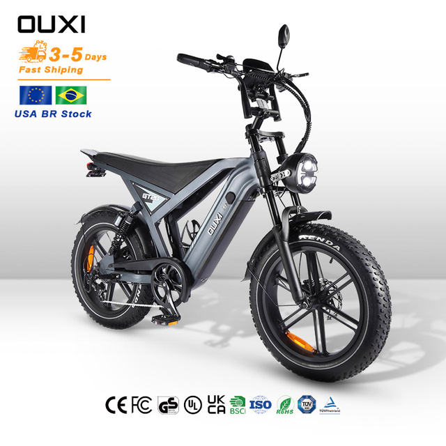 GT20 250w Fatbike V20 Pro BR Dropshipping Electric E Fatbike Eu Warehouse 20x4.0 Electric Fat Tire Tyre E Bike Ebike E-bike OUXI