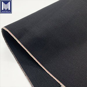 Colore nero giapponese cimosa 14oz peso medio Vintage Denim Jeans all'ingrosso tessuto per gli uomini primavera autunno giacche giubbotti - Product Image 3