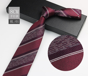 Cravatta Casual a Righe per Uomo, Cravatta Ascot o Cravatta Elegante in Poliestere per Uomo - Product Image 3