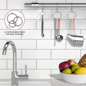 Thép không gỉ Nhà Bếp Bánh đo lường 22 mảnh đo ly và thìa đặt với Silicone grip xử lý - Product Image 6