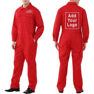 2025 personnalisé hommes 8.5 oz combinaison à manches longues fermeture éclair avant sergé uniforme sécurité et anti-coupure soudage vêtements taille régulière - Product Image 4