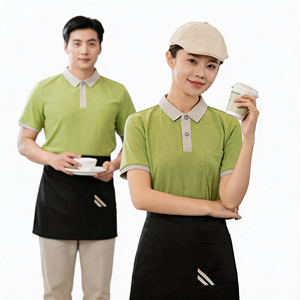 Camiseta Polo de Manga Corta de Poliéster Ecológica Personalizada para Uniforme de <span class=keywords><strong>Camarera</strong></span>, Logotipo por Transferencia de Calor, Unisex, Tallas L-6XL, para Restaurantes y Bares - Product Image 5