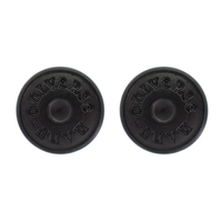 Kancing Jeans Logam Logo Bulat Hitam Jeans Kustom Kancing Keling untuk Pakaian