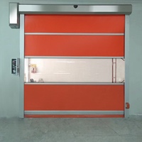 Puertas Enrollables de PVC de Alta Velocidad Personalizadas con Ventanas Visibles, Diseño Moderno, Impermeables, para Almacenamiento, Taller, Uso Industrial