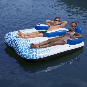 Flotteur gonflable <span class=keywords><strong>de</strong></span> chaise longue <span class=keywords><strong>de</strong></span> piscine pour adulte, radeau flottant <span class=keywords><strong>de</strong></span> bronzage <span class=keywords><strong>de</strong></span> grande plage avec porte-boisson - Product Image 5