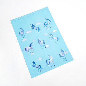 Custom Logo Printed Shipping Mailing Bags Polymailer 10x13 Inch Shipping Clothing Packaging Blue Poly Mailer Bag With Log - Product Image 5