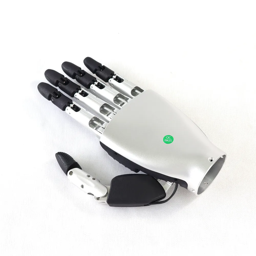 ידיים רובוטיות מלאכותיות עם 5 אצבעות יד רובוטית דמוי אדם