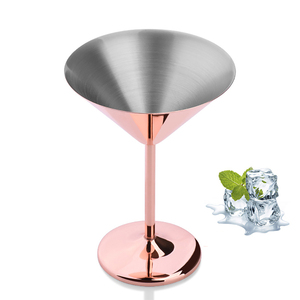 Wholesale Unbreakable Cocktail Tumbler 7 oz <b>Stainless</b> Steel <b>Glasses</b> for Picnic Poolside Beach & Patio Party - Product Image 3