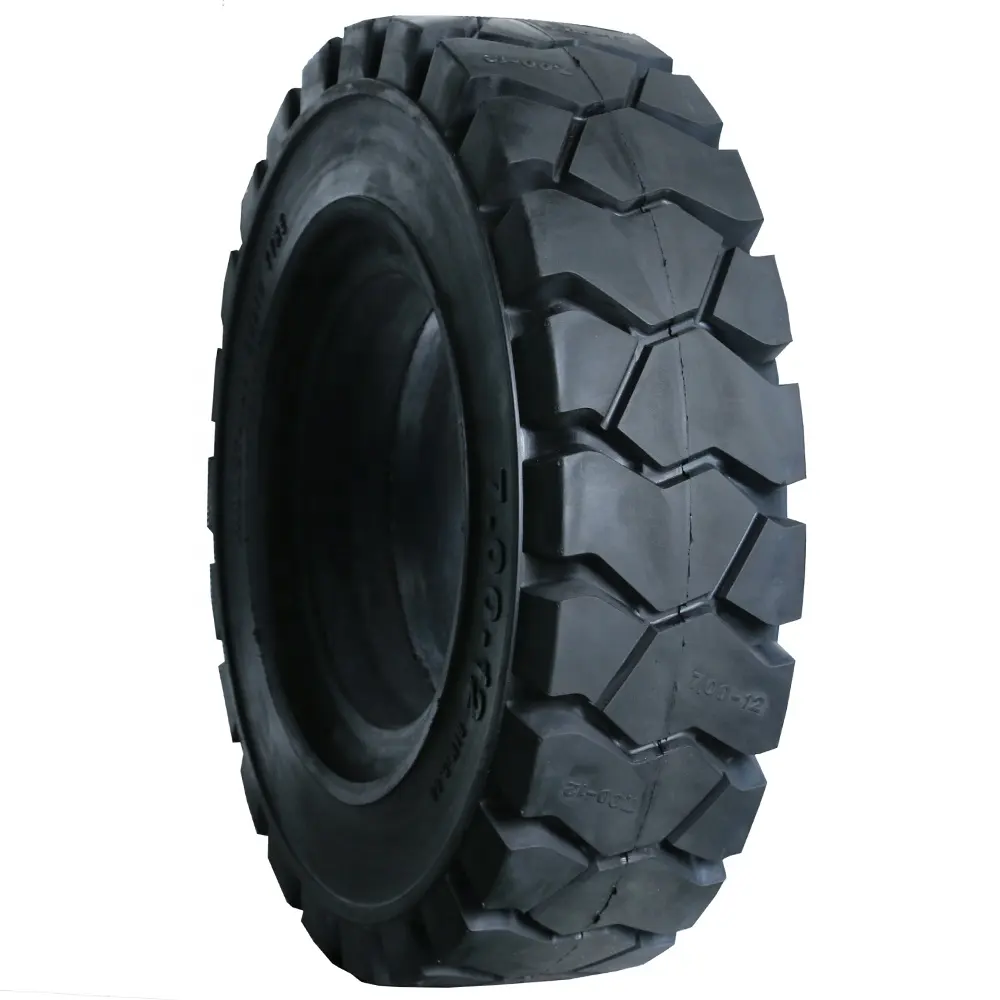 High quality China factory price cheaper solid tyre 7.00-12 solid forklift tyres for 2 ton forklift truck