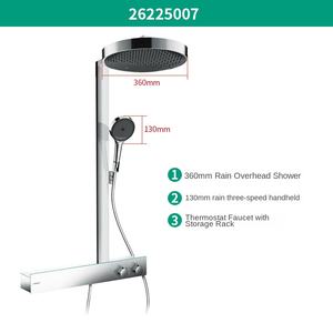 Hansgrohe Rainfinity <span class=keywords><strong>Showerpipe</strong></span> 360 1jet avec ShowerTablet 620 Modèle 26225007 Système de <span class=keywords><strong>douche</strong></span> thermostatique - Product Image 4