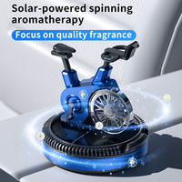 Diffuseur d'aromathérapie rotatif solaire de luxe en alliage pour voiture et vélo, design tendance, prix usine, vente chaude