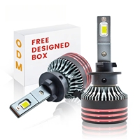 Ampoules de phare LED M8PRO 880/881 haute puissance 130W 13000LM 6500K en aluminium, étanches IP68, universelles, 12V Plug & Play pour automobile