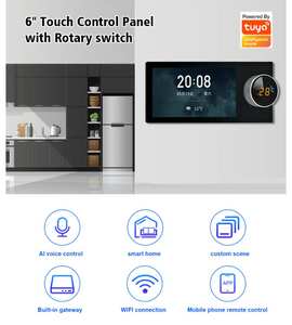 DUOMEI Panneau de contrôle pour maison intelligente en aluminium de 6/10 pouces <span class=keywords><strong>Tuya</strong></span> Central Music Play Relais 2 gangs Haut-parleurs 2 voies Alexa Multi-Functional - Product Image 5