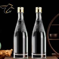 Meistverkaufte Standard Klare Glasflasche für Spirituosen, Lebensmittelechter Behälter für Whiskey, Brandy & Tägliche Spirituosenverpackung