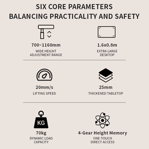 <span class=keywords><strong>Scrivania</strong></span> da Gaming AOR Wade1 con Telaio in Alluminio, Motore Nascosto e Sollevamento Automatico, Design Estensibile, Arredamento Moderno per Ufficio Commerciale - Product Image 3
