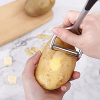 Ecologische zinklegering handmatige fruitrasp, -snijder en -schiller, rechte groentesnijder, keukengereedschap voor appel, meloen, aardappel