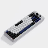 Usine en gros MK91 clavier sans fil 68 touches avec écran d'affichage bouton multifonction tri-mode USB type-c éclairage rvb