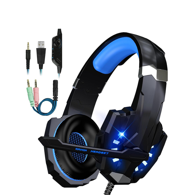G9000 Stereo Gaming Headset On-Ear & Over-Ear with Microphone for PS4 PC Xbox One & PS5 Controller