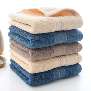 Kim Ryan Pure Cotton Towel 34x74cm Gold Thread Design Fast Absorption For General Use - Product Image 2