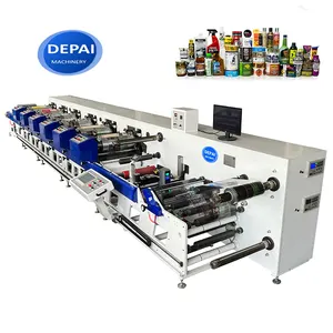 4 5 6 7 Kleuren Papieren Beker Bopp Pet Pvc Plastic Film Rol Flexografische Flexo Printmachine Fabrikant