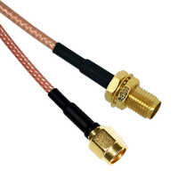 Câble d'extension coaxial RF haute performance SMAMale vers SMAFemale pour antenne TV numérique RG316