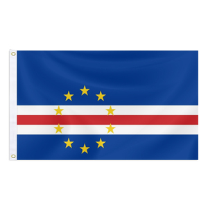 Drapeau du Cap-Vert imprimé sur une seule face 3x5ft, personnalisable pour toutes les bannières nationales et drapeaux d'affichage. - Product Image 1