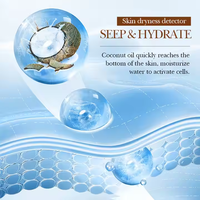 Coffret de Soins SADOER à l'Huile de Coco Biologique Hydratant Nourrissant pour le Visage Beauté 6 Pièces, Ensemble Cadeau de Produits de Soins de la Peau en Gros