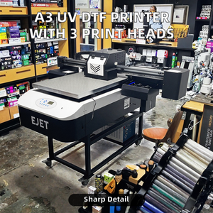 Hot Sell <b>A3</b> DTF UV Flatbed <b>Printer</b> 3 Heads XP600 with Lamination High Resolution Ink - Product Image 2