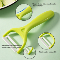 Plastic Multifunctionele Fruitgroente Dunschiller Snijmachine Uiensnijder Peeling Keramische Roestvrijstalen Messenmachine
