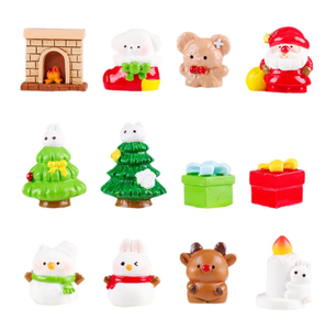 Desain baru pohon Natal hadiah Resin kerajinan lanskap mikro ornamen peri Taman Miniatur dekorasi kerajinan - Product Image 1