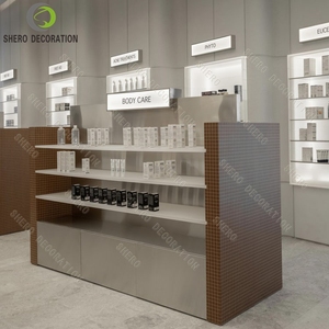 Comptoir d'exposition personnalisé pour dispensaire, armoire d'exposition de luxe pour pharmacie, mobilier de pharmacie pour magasin de produits médicaux - Product Image 6