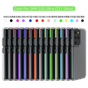 Transparent TPU 3D Airbag Shockproof Super Thin\ Full Wrap Protection Lens Protective Mobile Phone Cases For Samsung <b>S21</b> Ultra - Product Image 3