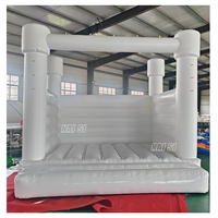 Château gonflable professionnel en PVC pour enfants et adultes, blanc pastel, pour mariage, pour enfants