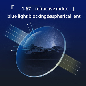 Jiojew Custom 1,67, <span class=keywords><strong>lentes</strong></span> de luz antiazul de alta calidad, película de <span class=keywords><strong>astigmatismo</strong></span> asférico, <span class=keywords><strong>lentes</strong></span> de anteojos recetados de resina - Product Image 2