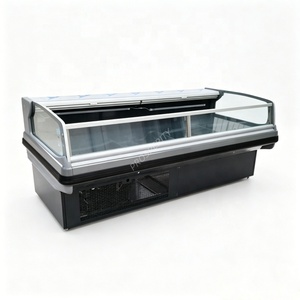 Vitrine réfrigérée commerciale pour boucher, style <span class=keywords><strong>Haier</strong></span>, gris, 1,8 m, ouverte en haut, pour la présentation de viande - Product Image 3