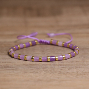 Bracelet délicat en perles <span class=keywords><strong>de</strong></span> <span class=keywords><strong>pierre</strong></span> naturelle 4 mm, œil <span class=keywords><strong>de</strong></span> tigre, fait main, tissé, pierres précieuses, bracelet <span class=keywords><strong>de</strong></span> guérison en cristal pour femmes - Product Image 5