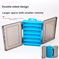 Nouvelle boîte à leurres durs double face OEM, double couche, en PP, accessoire de rangement pour outils, étui pour leurres de pêche à la traîne, leurres de type crayon