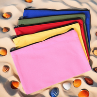 En stock : Trousse à crayons en toile, style simple, pour étudiants (primaire et secondaire), idéale pour la formation et la promotion, sac de rangement pour pièces de monnaie