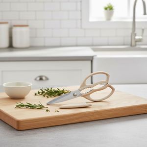 Ciseaux à viande et volaille en acier inoxydable avec poignée en plastique, robustes, écologiques, avec étui de protection, en stock - Product Image 4