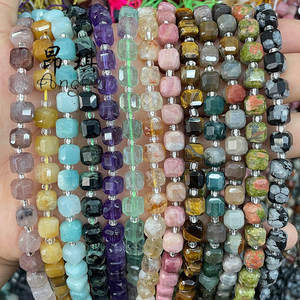 Cube de <span class=keywords><strong>sucre</strong></span> en pierre naturelle perles en vrac carré verre agate cristal bijoux à bricoler soi-même bracelet voiture sac accessoires en gros - Product Image 1