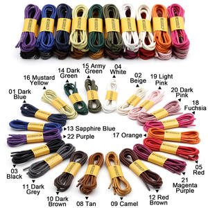 WEGOODZF Lacets Ronds Fins Personnalisés Cirés 2,5 MM Épais, Vente en Gros, Imperméables pour Hommes, Femmes, Chaussures de Ville et Bottes - Product Image 2