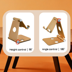 Hot bán gấp kép điện thoại di động đứng hoàn toàn có thể điều chỉnh có thể gập lại điện thoại máy tính để bàn chủ cái nôi Dock tương thích với tất cả các điện thoại - Product Image 5