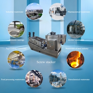 Máquina Deshidratadora de Lodos con Prensa de Tornillo de Acero Inoxidable para Tratamiento de <span class=keywords><strong>Residuos</strong></span> de Cocina y Aguas Grises - Product Image 4