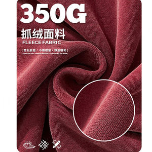 Sweat à capuche en molleton de coton épais 350 g/m² avec logo personnalisé pour hommes, fermeture à glissière complète, coupe carrée, surdimensionné, délavé, recadrée, style décontracté d'automne - Product Image 3