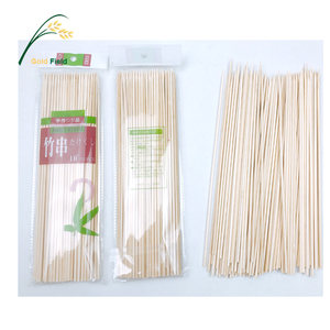 accesorios de fiesta ecológicos de bambú brochetas de fruta de <span class=keywords><strong>carne</strong></span> y palos de cóctel con tubo de pvc - Product Image 4
