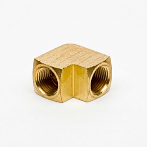 90° Reductor de Tubería de Latón Macho, Codo de Tubería de Barra Pulida de Baja Presión en Pulgadas OEM/ODM (AOL-015(SAE) # 130238) - Product Image 1