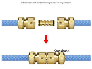 Conector Rápido de Latón SS de 1/2 3/4 Pulgadas, Conector para Pistola de Agua de Jardín, Lavadora de Autos, Adaptador de Grifo de Manguera de Jardín Macho/Hembra, UE - Product Image 5