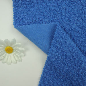 All'ingrosso tessuti tessili riccio italiano Boucle tessuto 100% poliestere spazzolato in pile tessuto a maglia per le donne <span class=keywords><strong>cappotto</strong></span> - Product Image 4