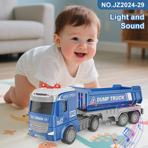 Camion mélangeur à béton acousto-optique personnalisé pour enfants - Véhicule de transport d'ingénierie haute vitesse avec lumières clignotantes - Product Image 4